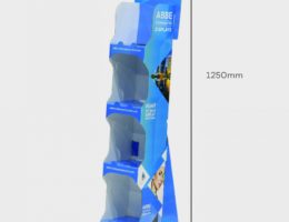 4-Shelf Narrow Slimline Display – 216mmW